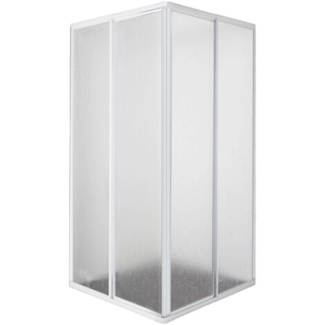 Eckduschkabine AC90W Acryl Glas 73-88 cm x 73-88 cm x 185