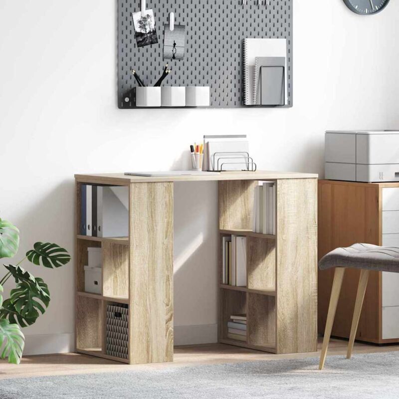 Schreibtisch Sonoma Eiche 90 X 50 X 75 Cm Holzwerkstoff Vidaxl
