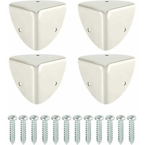 Eckenschutz für Tisch, rostfreier Eckenschutz aus Metall, Kinder- und Babysicherheit, stoßfester Schutz und Dekoration für scharfe Tische und Möbel, 4 Stück, Mattschwarz, EBJ039B-4P