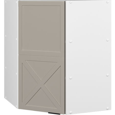 Eckhängeschrank Fame-Line, GrauBeige, 57 cm, Vicco