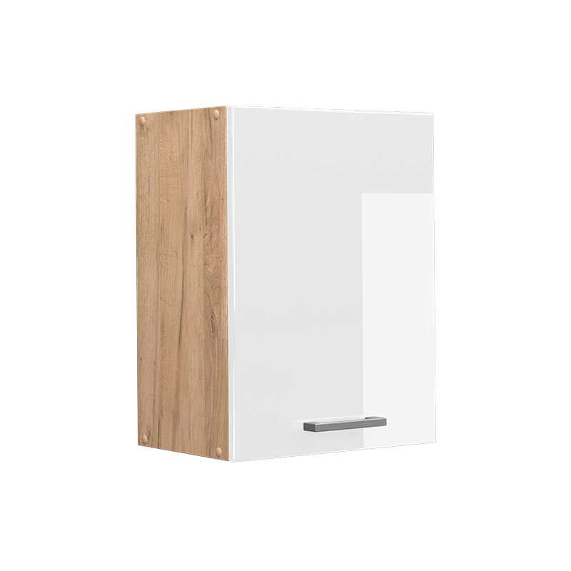 Hängeschrank R-line, Weiß Hochglanz, 45 Cm Vicco