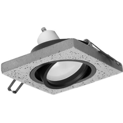 Eckige Deckenleuchte HALISI SM GU10 Beton