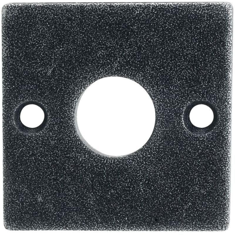 HALCÖ Rosette HALL & SÖLL - WC, 52 x 52 mm, verzinkt schwarz passiviert
