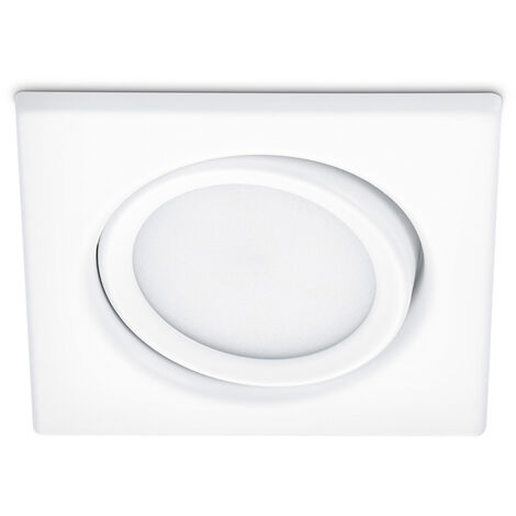 Eckiger LED Einbaustrahler RILA schwenkbar Weiß matt 5 Watt - Deckenbeleuchtung