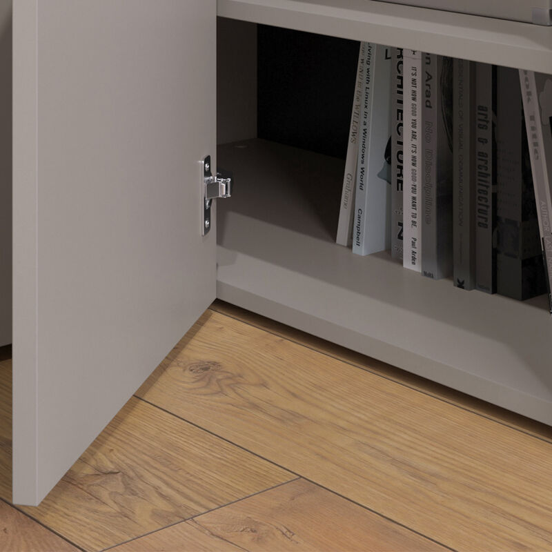 Kommode Wido, Greige, 80 X 50 Cm Mit Tür, Vicco