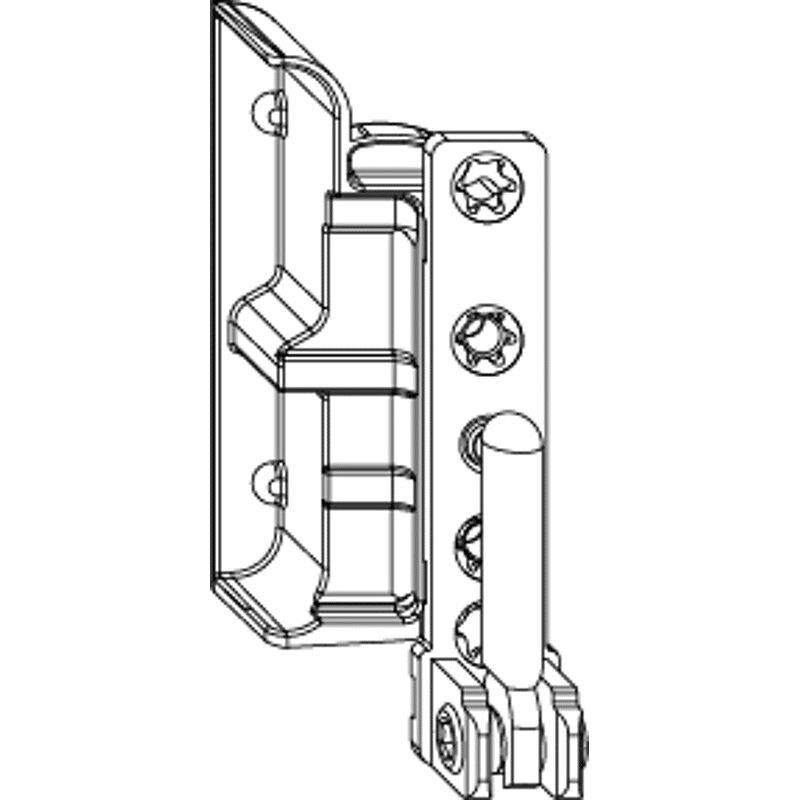Maco Ecklager Dt130 4/18 Mm 130 Kg Silber Rechts (55092)