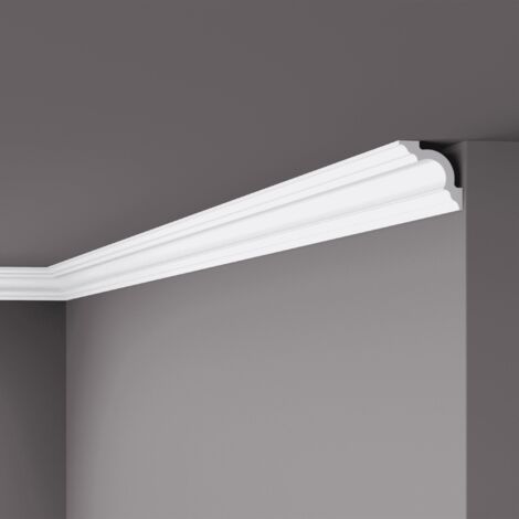 Eckleiste NMC A2 NOMASTYL Noel Marquet Zierleiste Stuckleiste Zeitloses Klassisches Design weiß 2 m