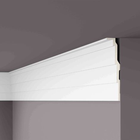 Eckleiste NMC AD21 ARSTYL Noel Marquet Zierleiste Stuckleiste Modernes Design weiß 2 m