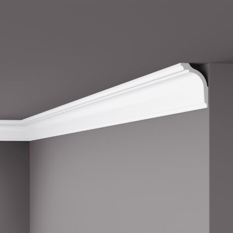 Eckleiste NMC GL NOMASTYL Noel Marquet Zierleiste Stuckleiste Zeitloses Klassisches Design weiß 2 m