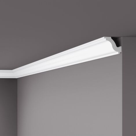 Eckleiste NMC H NOMASTYL Noel Marquet Zierleiste Stuckleiste Zeitloses Klassisches Design weiß 2 m