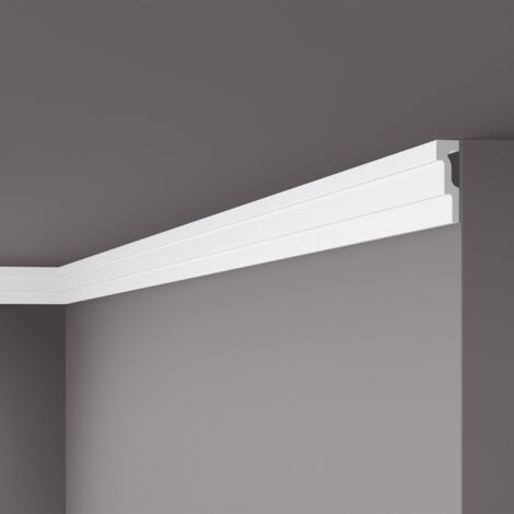 Eckleiste NMC M2 NOMASTYL Noel Marquet Zierleiste Stuckleiste Modernes Design weiß 2 m
