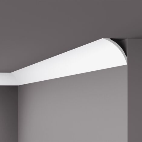 Eckleiste NMC NE3 Pure NOMASTYL Noel Marquet Zierleiste Stuckleiste Modernes Design weiß 2 m