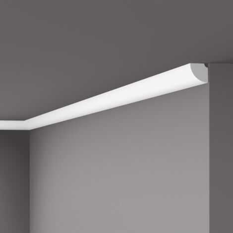 NOEL & MARQUET Eckleiste NMC QR NOMASTYL Noel Marquet Zierleiste Stuckleiste Modernes Design weiß 2 m