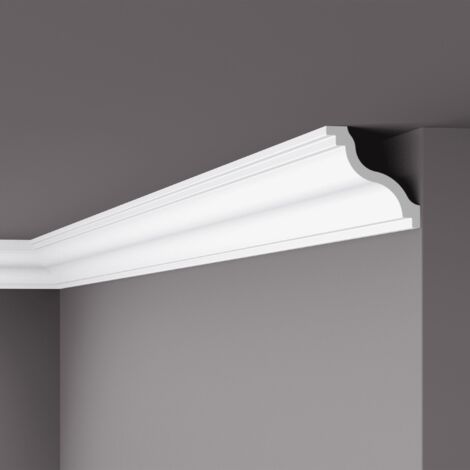 Eckleiste NMC SL NOMASTYL Noel Marquet Zierleiste Stuckleiste Zeitloses Klassisches Design weiß 2 m