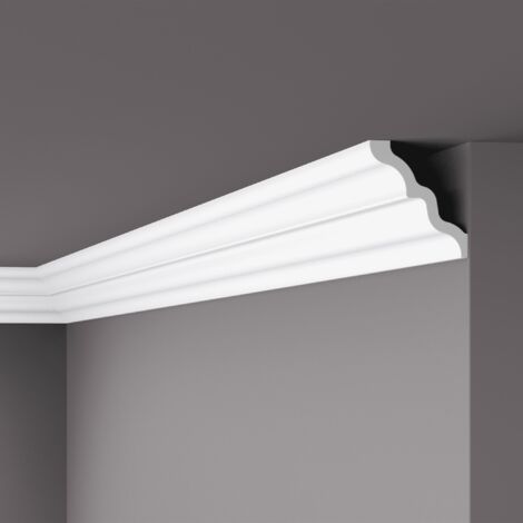 Eckleiste NMC SM NOMASTYL Noel Marquet Zierleiste Stuckleiste Modernes Design weiß 2 m