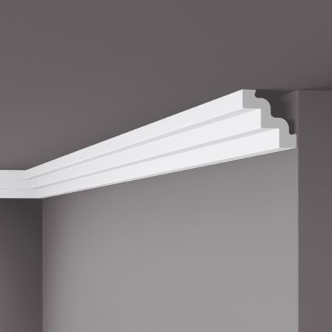 Eckleiste NMC ST3 NOMASTYL Noel Marquet Zierleiste Stuckleiste Modernes Design weiß 2 m