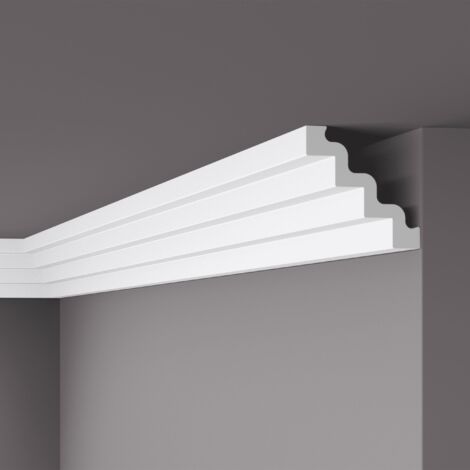Eckleiste NMC ST4 NOMASTYL Noel Marquet Zierleiste Stuckleiste Modernes Design weiß 2 m