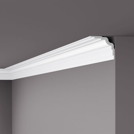 Eckleiste NMC WT25 WALLSTYL Noel Marquet Zierleiste Stuckleiste Modernes Design weiß 2 m
