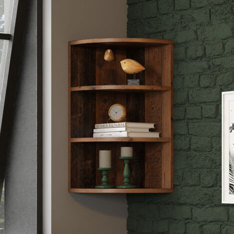 Eckregal Ecki, Antikholz, 30 x 60 cm, Vicco