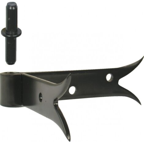 Eckscharnier aus vorlackiertem Stahl, H.85 x Durchm.14 mm AFBAT