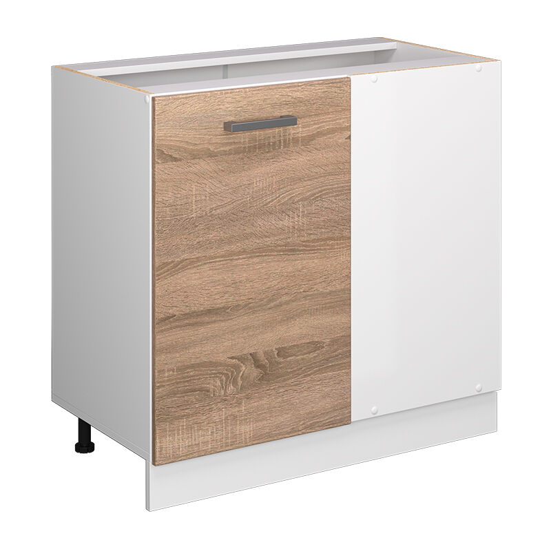 Eckschrank Für Haushaltsgegenstände R-line, Sonoma, 86 Cm Mit Tür, Ohne Arbeitsplatte Vicco