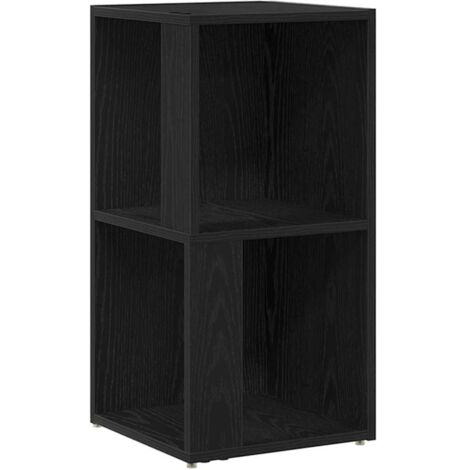 Eckschrank Schwarz Eiche 33x33x67 cm Holzwerkstoff vidaXL674193