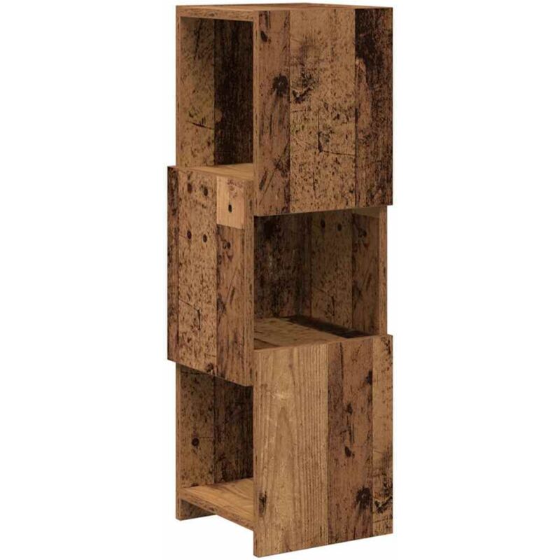 Eckschrank Altholz 25, 5x25x80cm Holzwerkstoff Vidaxl
