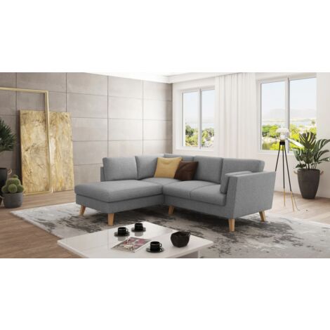 S-STYLE MÖBEL Grau Luxusmicrofaser