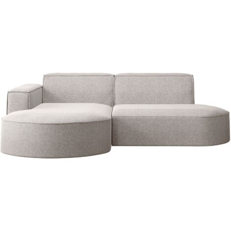 Ecksofa, Sofa L form, Couch L form MODENA L STUDIO stoff Neve Beige Links