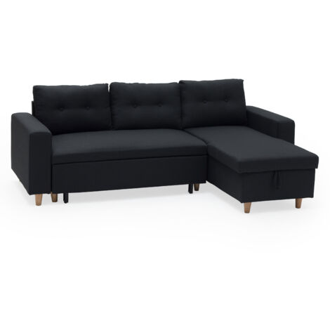 Ecksofa, umwandelbar, WADE, 3-Sitzer, anthrazitgrau