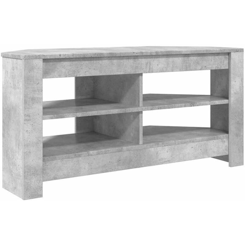 Ecktvschrank Beton Grau 102 X 40, 5 X 45 Cm Holzwerkstoff Vidaxl