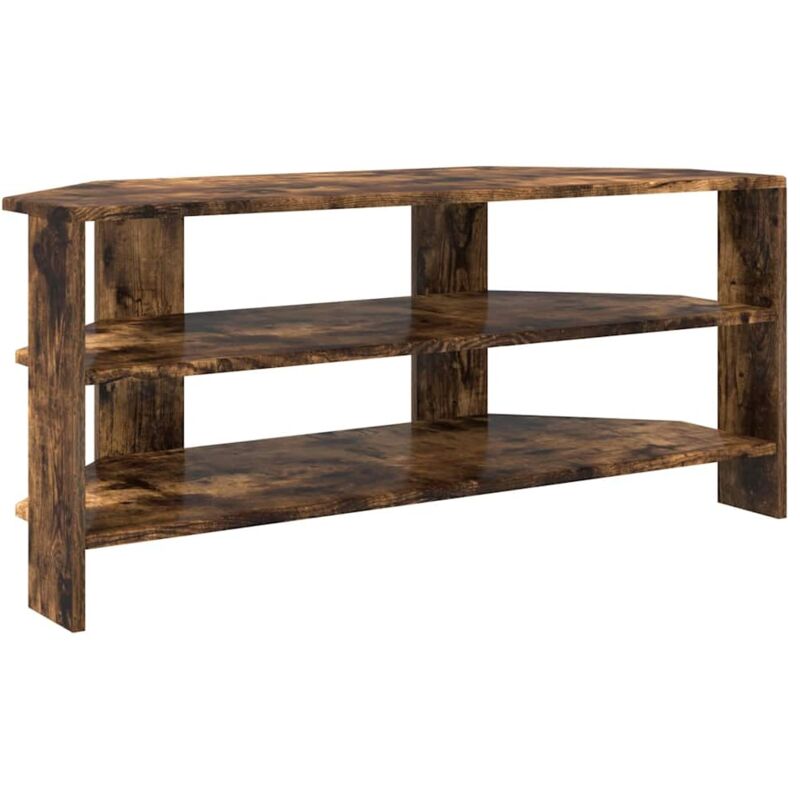 Ecktvschrank Geräucherte Eiche 102x40, 5x45cm Holzwerkstoff Vidaxl