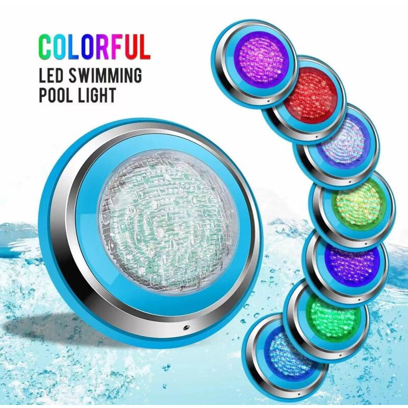 Éclairage à la piscine LED sous l'eau45W-300mmPool Lights Underwater Installer RVB 234 CHIPS LED Sous-marin Contrôle d'éclairage de plongée [Classe