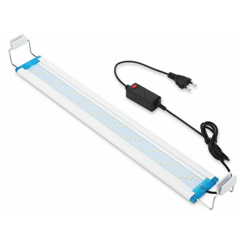 SNQ - Eclairage Aquarium led Ultra-mince, Rampe led Aquarium avec 3 Modes Lumière Réglable Fish Tank Décoration (Bleu, blaet rouge), 28 cm, 12W