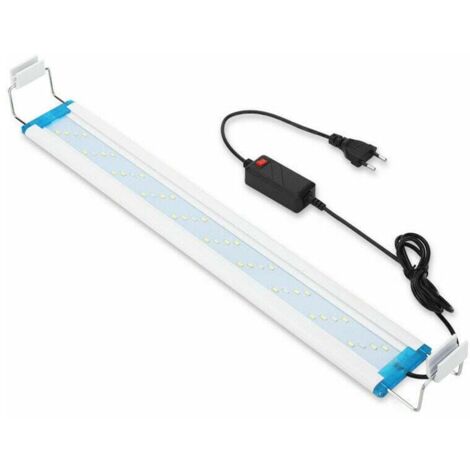 Eclairage Aquarium LED Ultra-mince, Rampe LED Aquarium avec 3 Modes Lumière Réglable Fish Tank Décoration (Bleu, blaet rouge), 28 cm, 12W