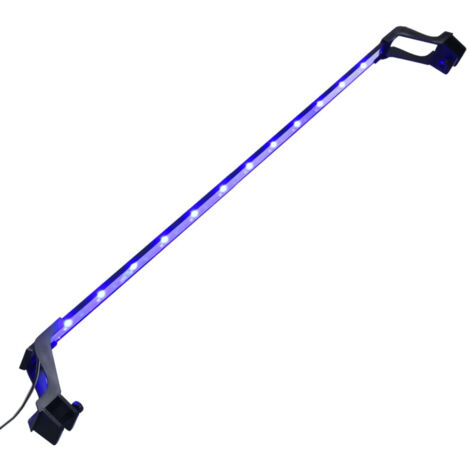 Éclairage d'aquarium avec pinces, 90-105 cm, bleu et blanc