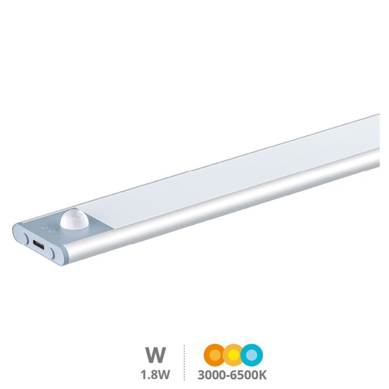 Clairage d'armoire led Tibuka avec capteur de mouvement et de crépuscule 1,8 w 3000 - 4000 - 6500 k