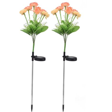 Éclairage de fleur de borne, éclairage de fleur d\'énergie solaire IP44 imperméable à l\'eau de qualité neige Lotus Waim plastique blanc d\'éclairage pour le jardin