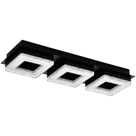 éclairage de plafond FRADELO 1 noir, clair L: 46 W: 14 H: 6cm 3000K