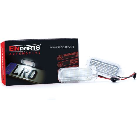 Éclairage de plaque d'immatriculation à LED 6000 K Blanc froid 12 V CANBUS pour Ford Fiesta Focus Galaxy Kuga Mondeo Transit