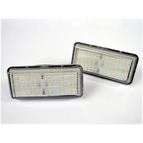 Éclairage de plaque d'immatriculation à LED 6000 K blanc froid 12 V CANBUS pour Lexus LX470, Lexus LX570, Toyota Land Cruiser J200, Mark X