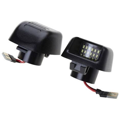 Éclairage de plaque d'immatriculation, feu arrière et feu de pédale à LED 3W 12V compatible avec Nissan Navara D40 Frontier Xterra Titan (2 unités)