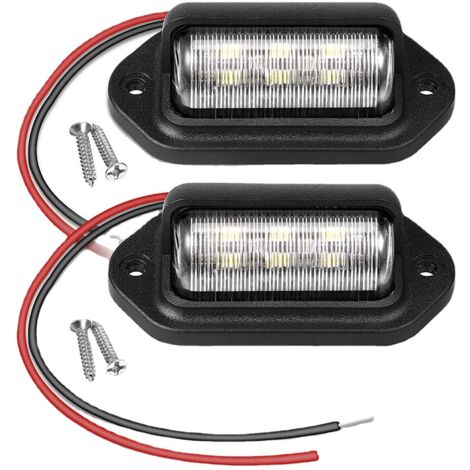 Éclairage de plaque d'immatriculation LED eBay Amazon 6 LED Feu arrière latéral pour camion/remorque SRK-306