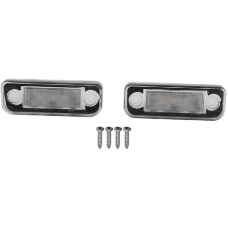 Éclairage de plaque d'immatriculation LED gratuit pour W203 5D W211 blanc