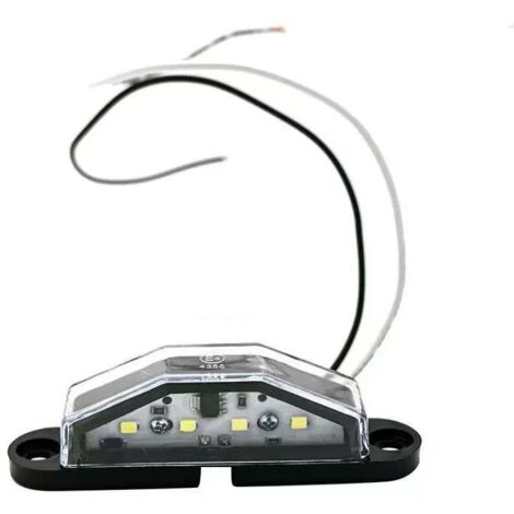 Éclairage de plaque d'immatriculation pour camions et voitures de haute qualité 4LED 10-30V disponible sur eBay et Amazon.