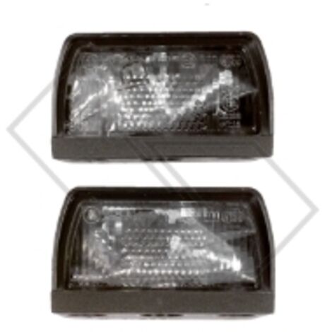 Eclairage de plaque d'immatriculation SANS LAMPE pour tracteur agricole set de 2 feux
