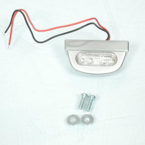 Eclairage de Plaque LED Acier Entraxe 45mm / 4 LEDS