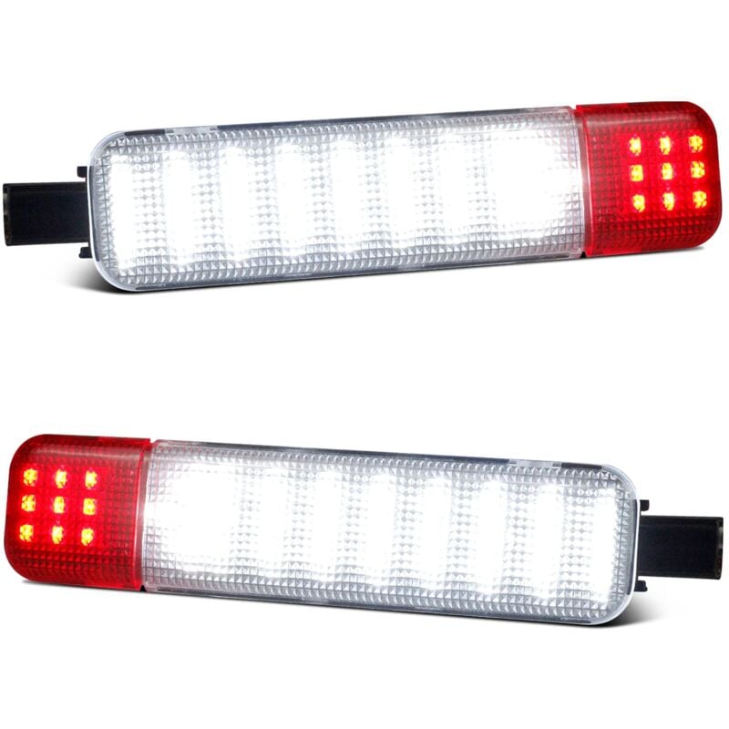 Jusch - clairage de porte intérieur led pour panneau de porte, éclairage de courtoisie, voyant d'avertissement compatible avec Silverado/Sierra 1500