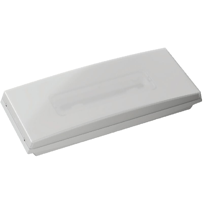 Clairage de secours led en surface  (0,6W 5700K 165lm) IP44/IK07 25,2x10x4cm couleur blanche
