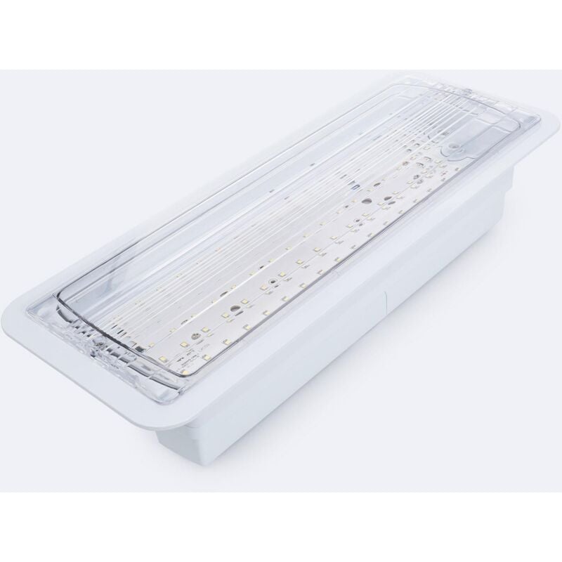 Clairage de Secours led Encastrable 160lm Permanent/Non Permanent Coupe 155x400 mm 3 w